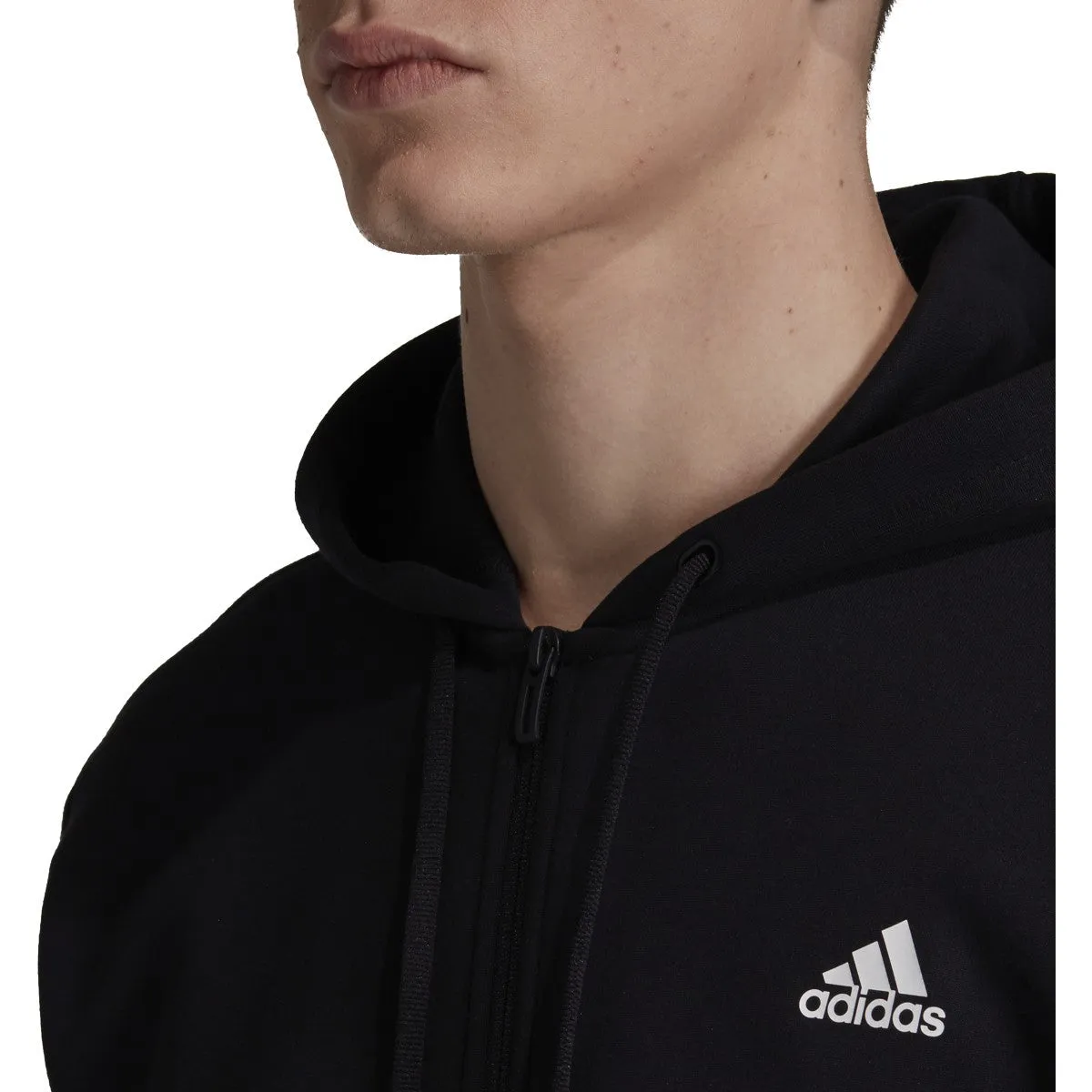 adidas Men's Must Haves 3 Stripe Full Zip Hoodie sold by Zulily product image thumbnail 4