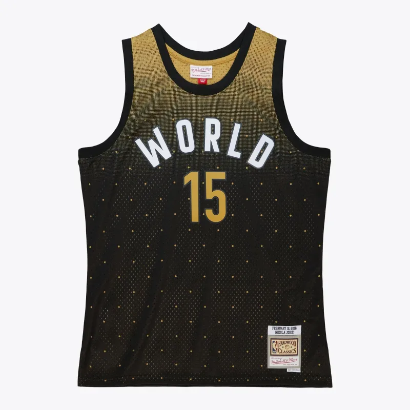 Mitchell & Ness Men's NBA World Jersey All-Star 2016 Nikola Jokic Jerseys made by Mitchell & Ness