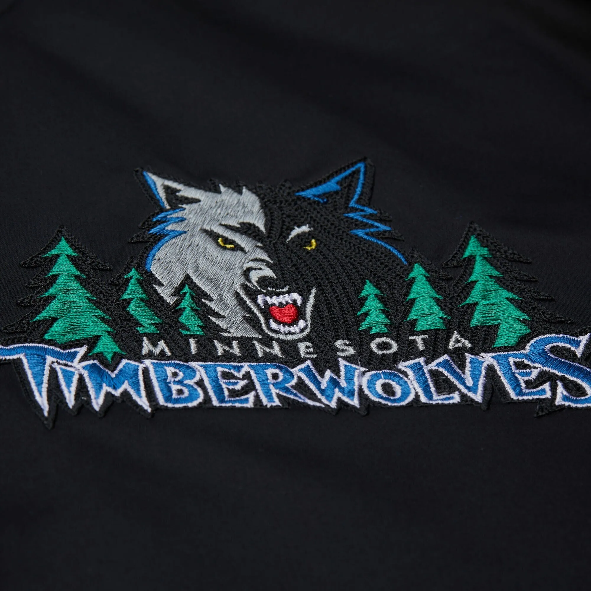 Mitchell & Ness Men's NBA Satin Jacket Vintage Logo Timberwolves Kevin Garnett sold by Zulily product image thumbnail 3