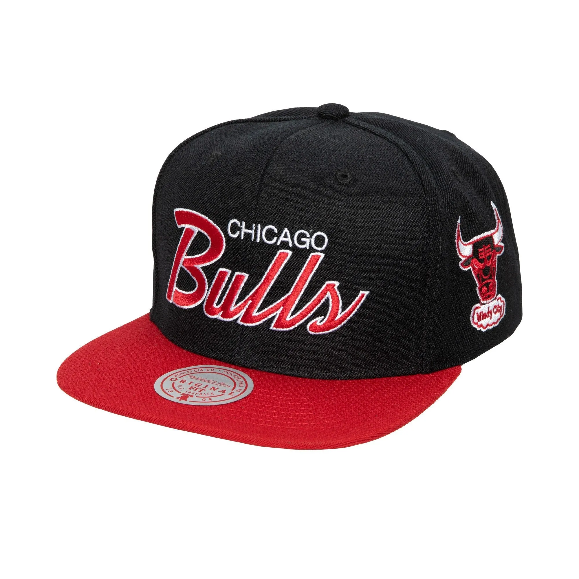 Mitchell & Ness Men's NBA Team Script 2.0 Snapback Hwc Bulls Snapback Caps sold by Zulily
