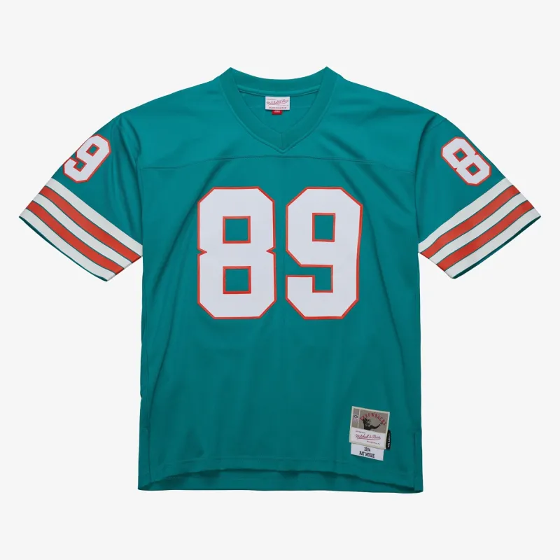 Mitchell & Ness Men's NFL Dark Jersey Dolphins 1984 Nat Moore Jerseys made by Mitchell & Ness