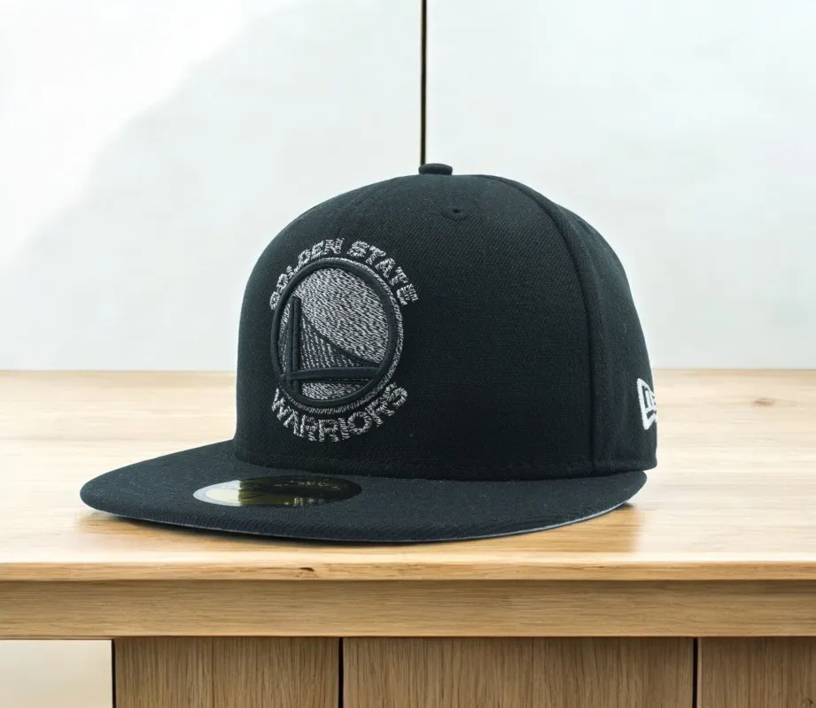 New Era Men's NBA Gs Warriors Team Twisted 5950 Fitted Hats made by New Era