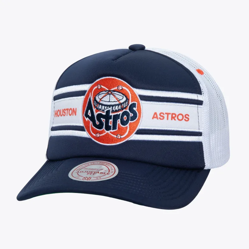 Mitchell & Ness Men's MLB Sideline Trucker Coop Astros Ball Caps sold by Zulily