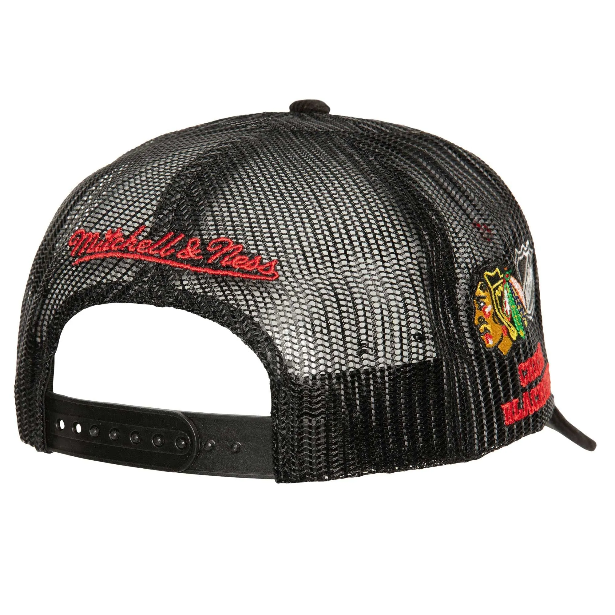 Mitchell & Ness Men's NHL Times Up Trucker Blackhawks Ball Caps sold by Zulily product image thumbnail 2