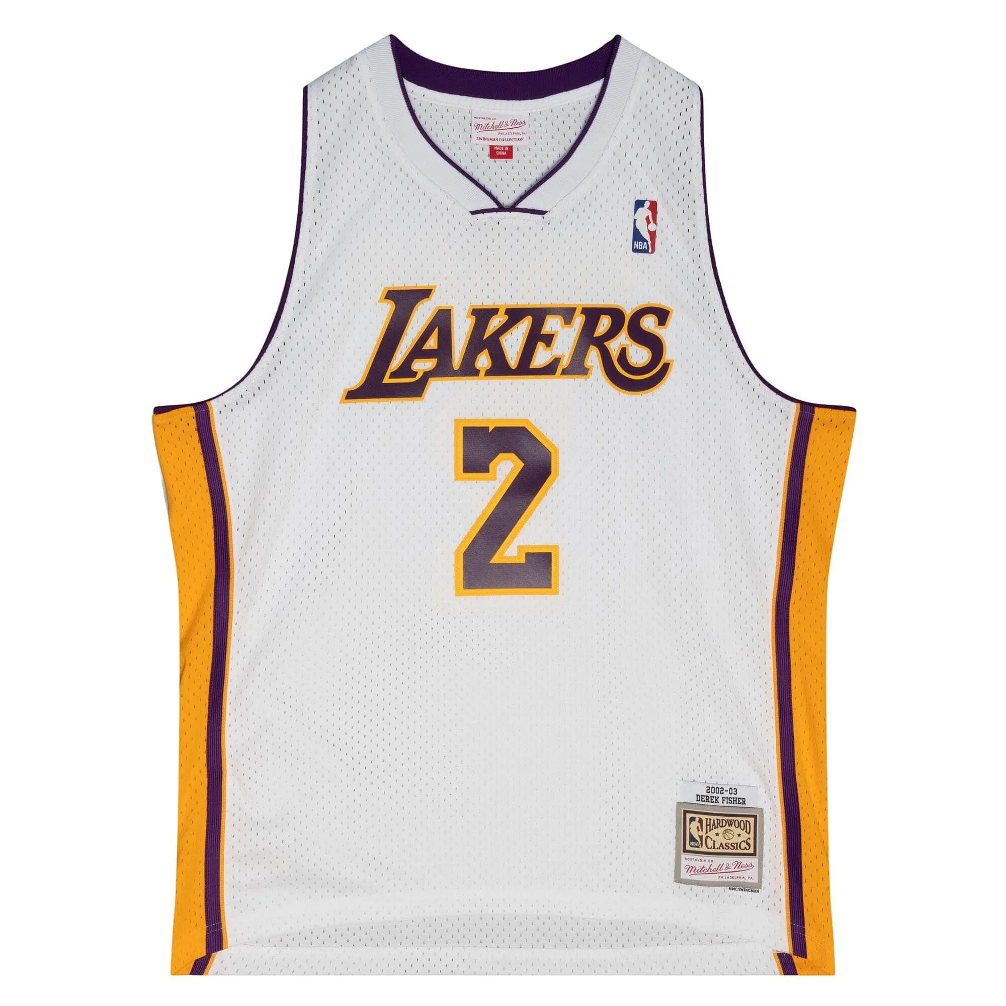 Mitchell & Ness NBA Alternate Jersey La Lakers 2002 Derek Fisher sold by Zulily