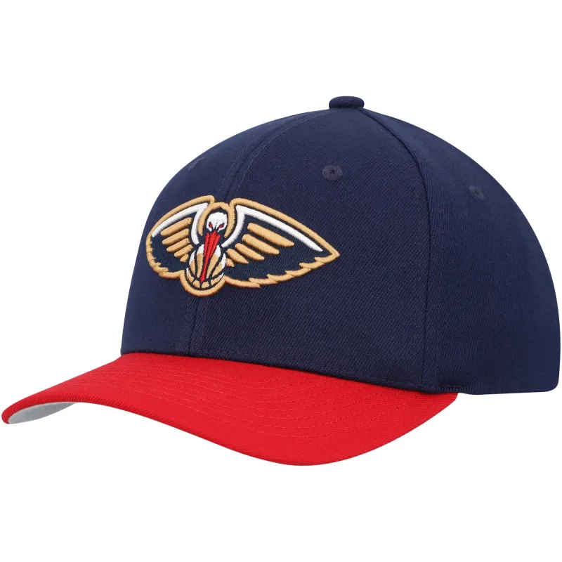 Mitchell & Ness Men's NBA Team 2 Tone 2.0 Stretch Snapback NBA Pelicans Snapback Caps made by Mitchell & Ness
