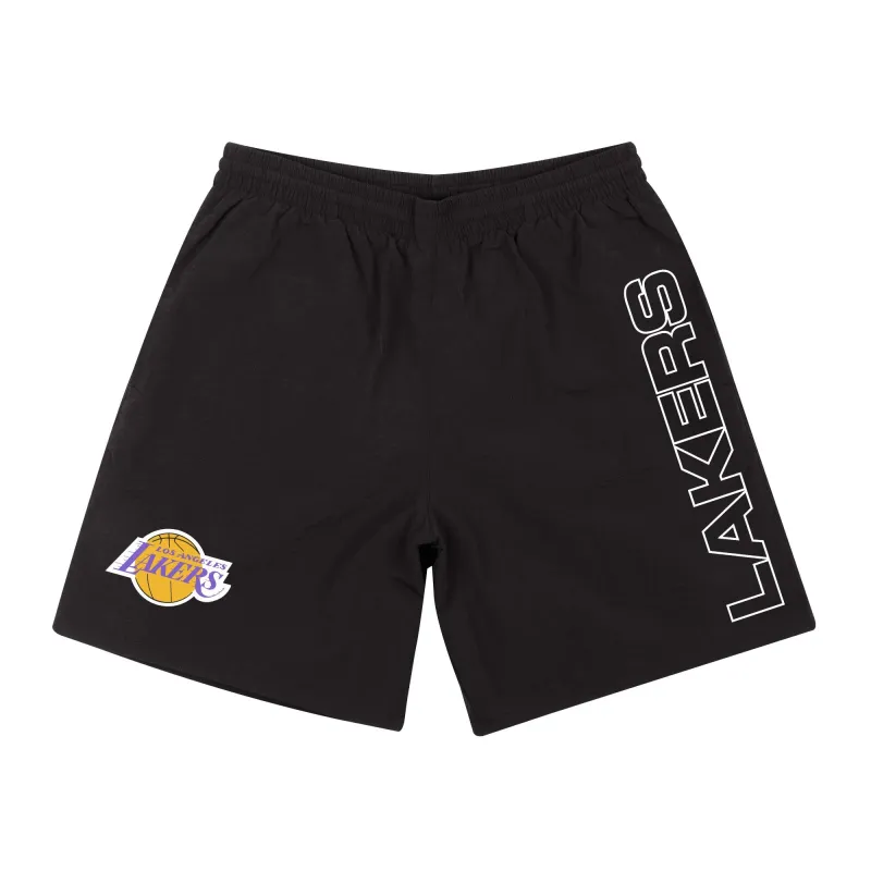 Mitchell & Ness Men's NBA Nylon Short Los Angeles Lakers Shorts made by Mitchell & Ness