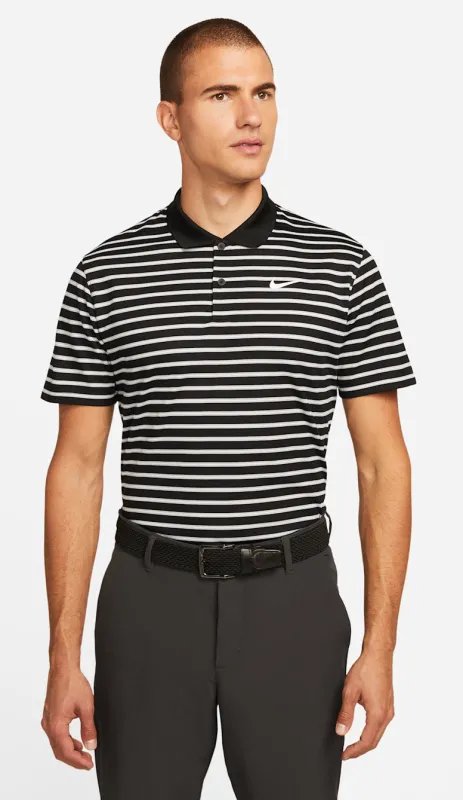 Nike Men's Dri-Fit Victory Stripe Polo Polos sold by Zulily