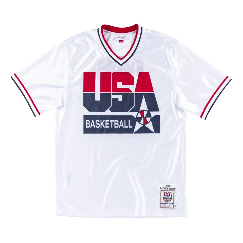 Mitchell & Ness Men's NBA Authentic Shooting Shirt Team Usa 1992 Patrick Ewing Shooting Shirt sold by Zulily
