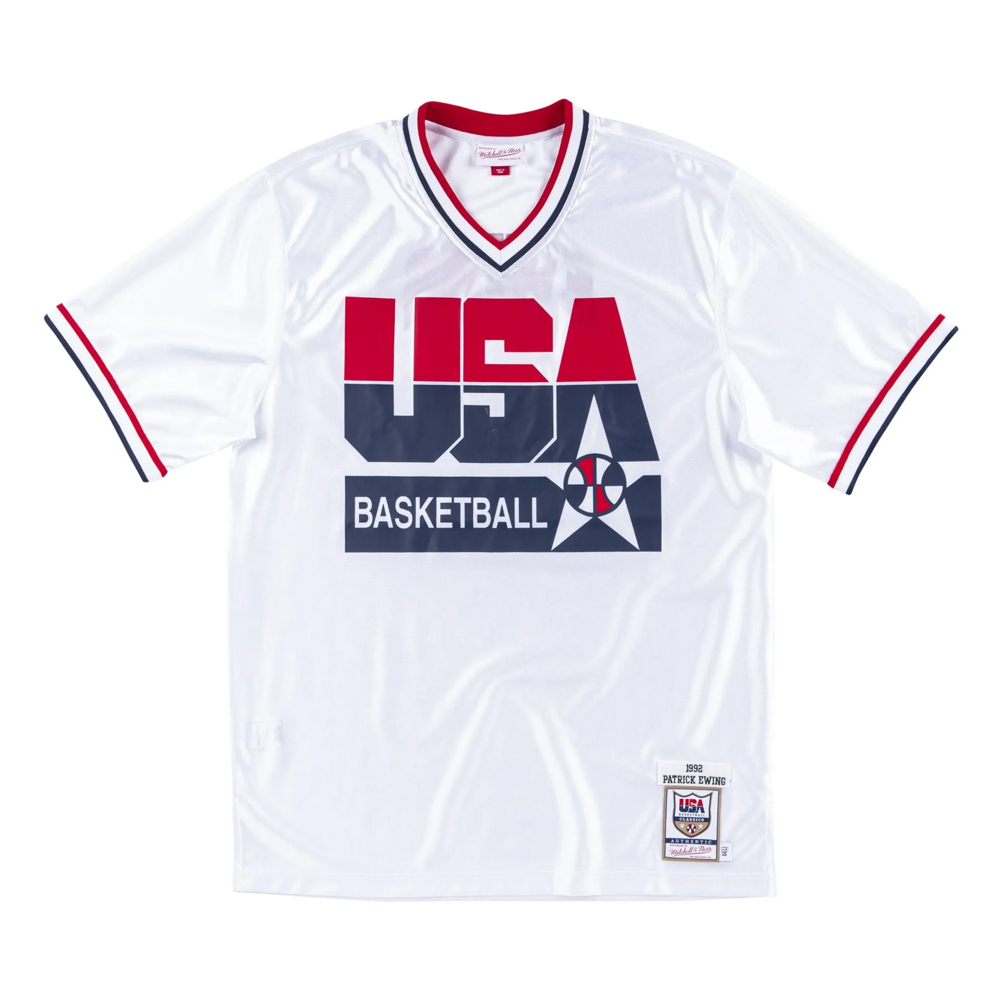 Mitchell & Ness Men's NBA Authentic Shooting Shirt Team Usa 1992 Patrick Ewing Shooting Shirt sold by Zulily