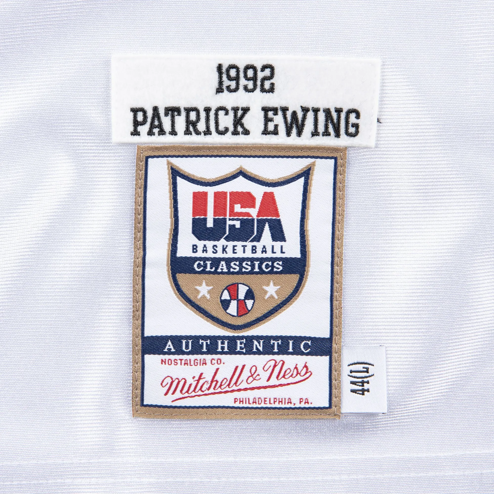 Mitchell & Ness Men's NBA Authentic Shooting Shirt Team Usa 1992 Patrick Ewing Shooting Shirt sold by Zulily product image thumbnail 2