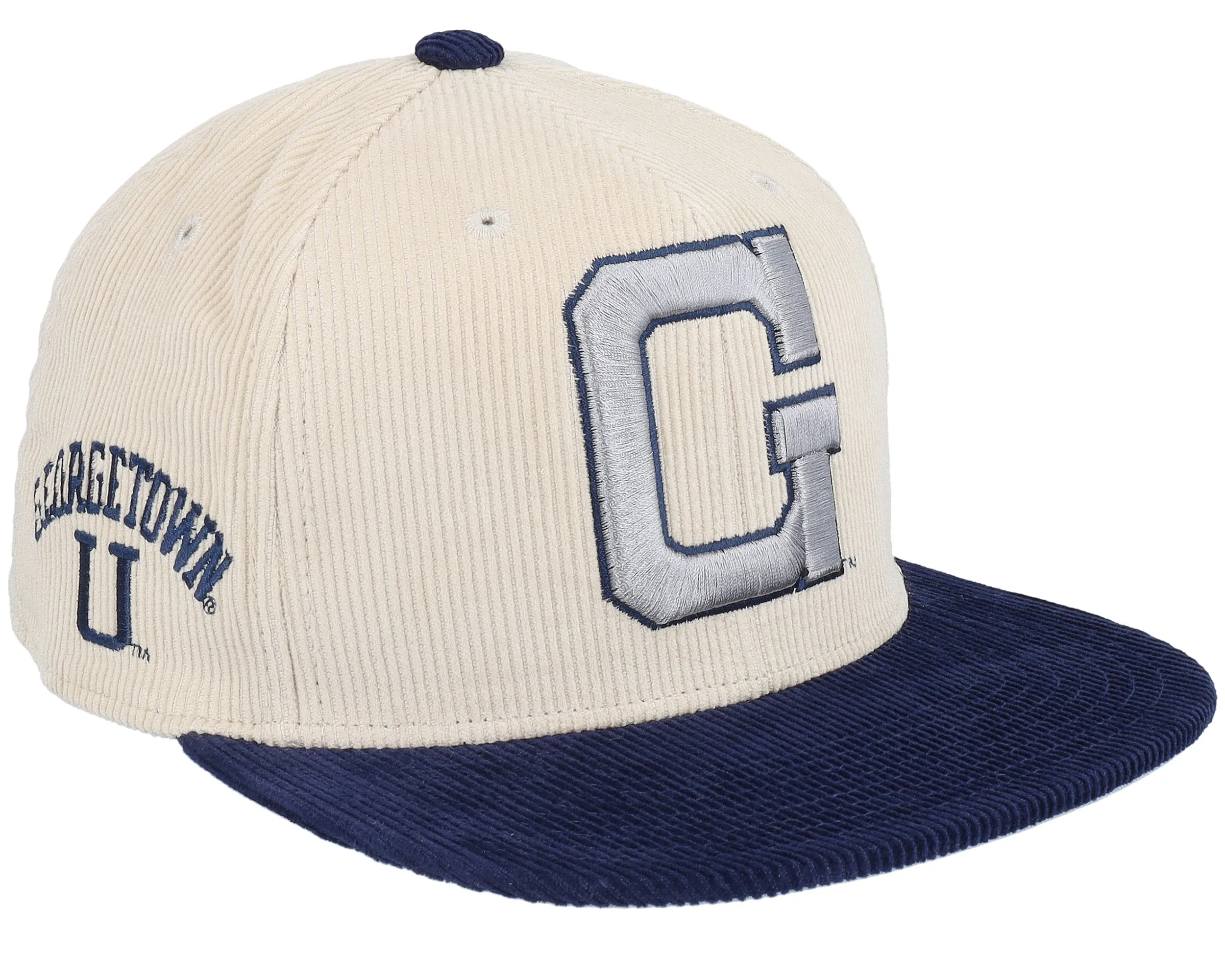 Mitchell & Ness Men's Ncaa 2 Tone Team Cord Fitted Georgetown Fitted Caps sold by Zulily