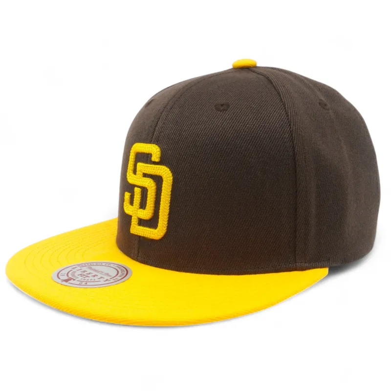 Mitchell & Ness Men's MLB Jump Off Snapback Padres Snapback Caps made by Mitchell & Ness