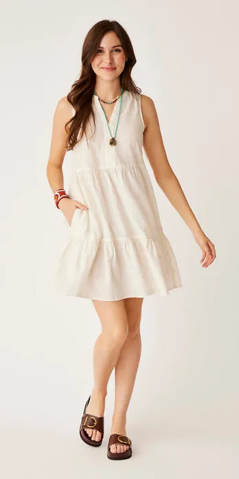 Carve Designs Women's Nellie Eyelet Dress Floral Pattern Tiered Dress sold by Zulily