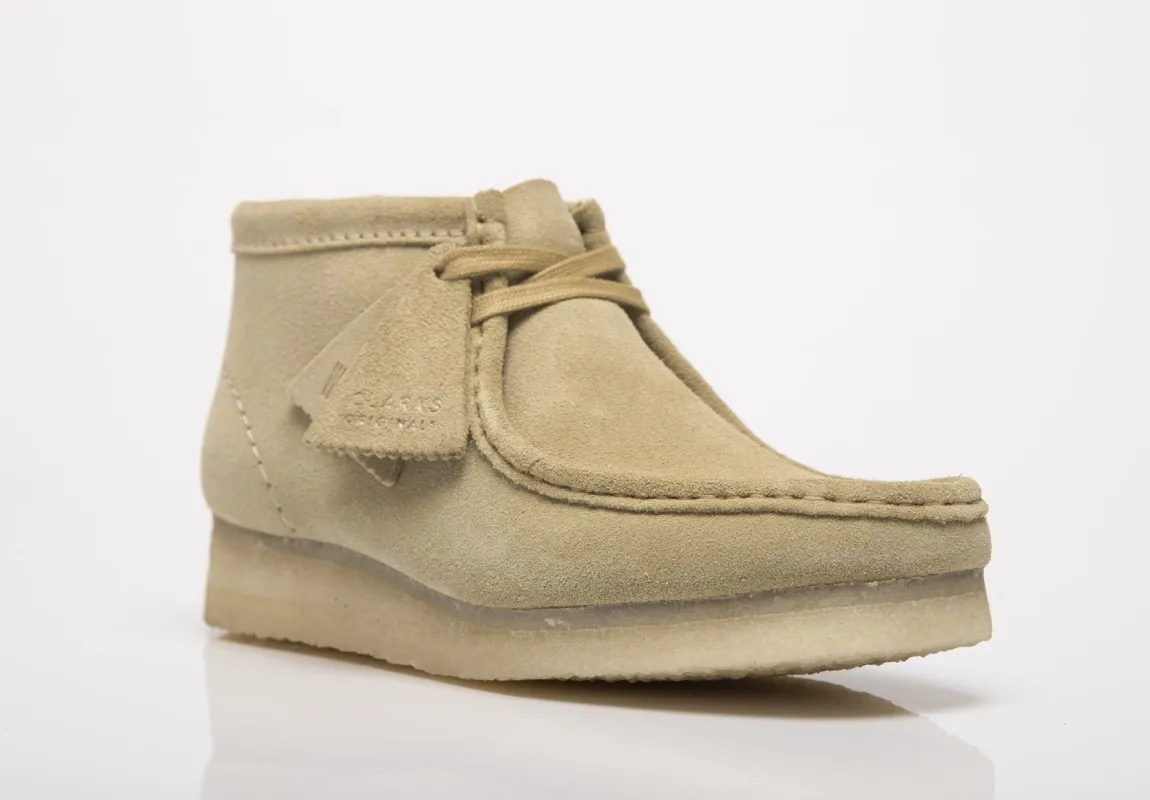 Clarks Women's Wallabee Boot 'Maple Suede' Booties sold by Zulily