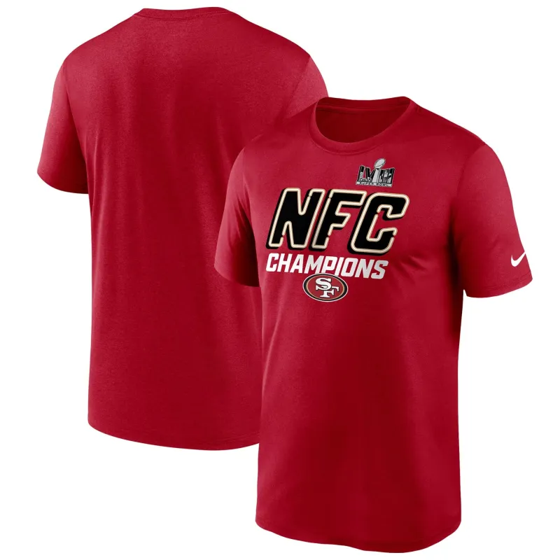 Nike Men's 49Ers 2023 Nfc Champions Iconic T-Shirt T-Shirts made by Nike
