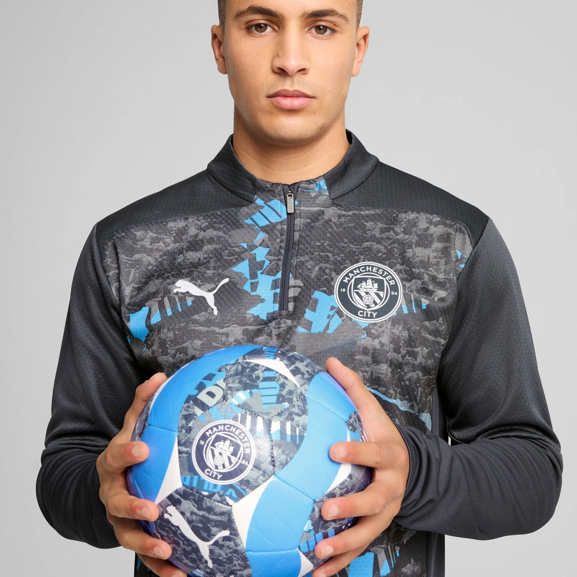 Puma Men's Mcfc Prematch 1/4 Zip Top Half Zip & Quarter Zip sold by Zulily product image thumbnail 4