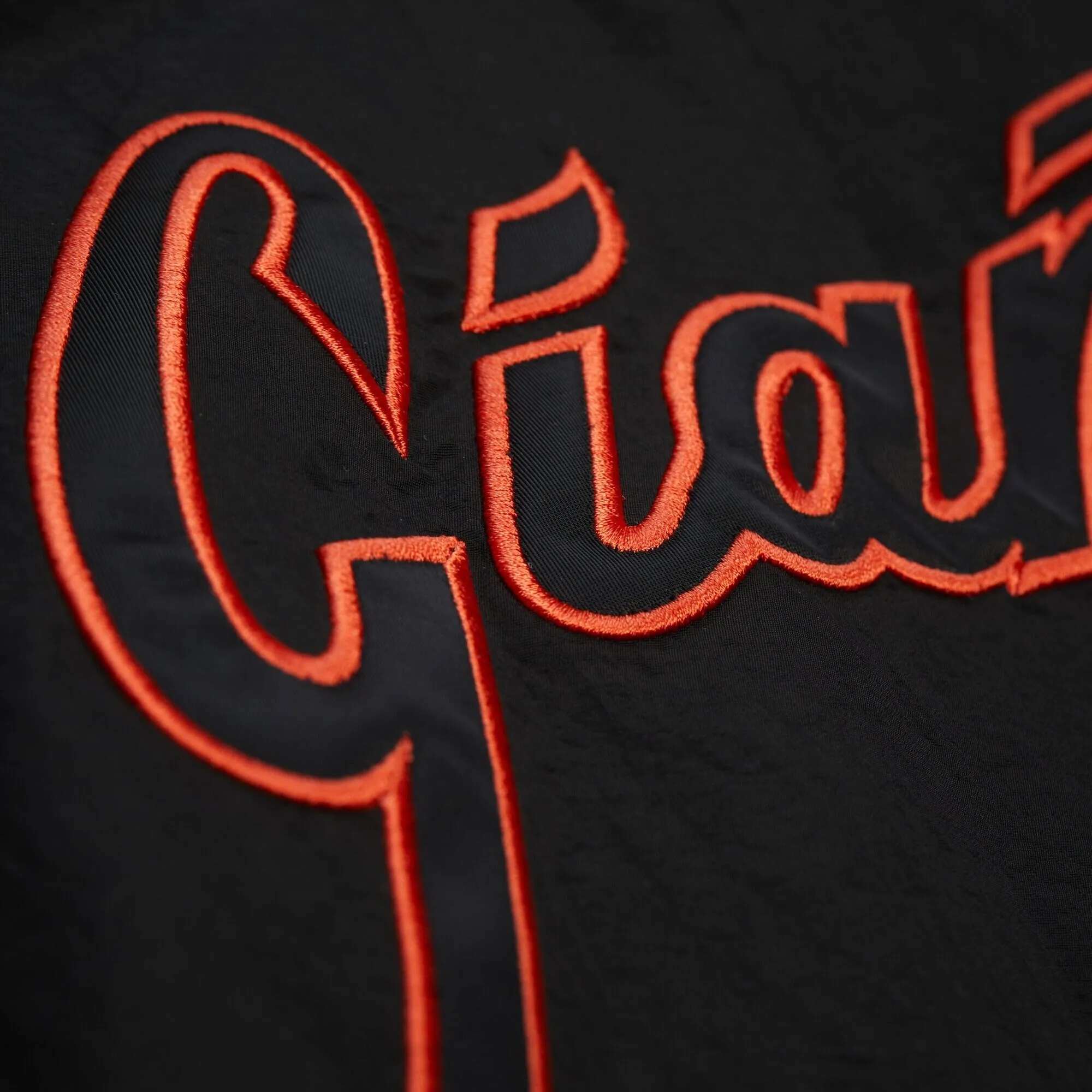 Mitchell & Ness Men's MLB Nylon Pullover Jacket Vintage Logo Giants Pullovers sold by Zulily product image thumbnail 3