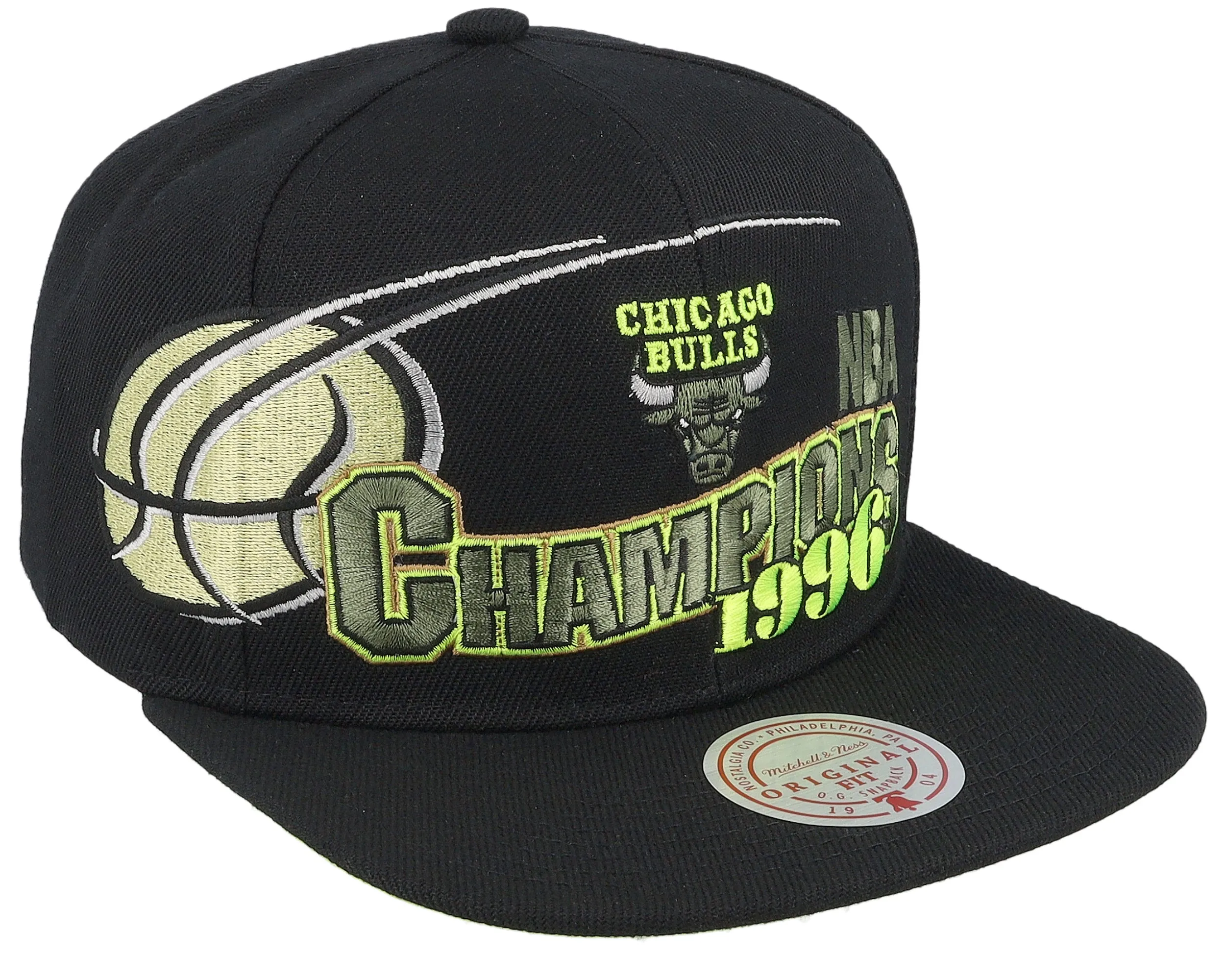Mitchell & Ness Men's NBA 96 Champ Flipside Snapback Hwc Bulls Snapback Caps sold by Zulily