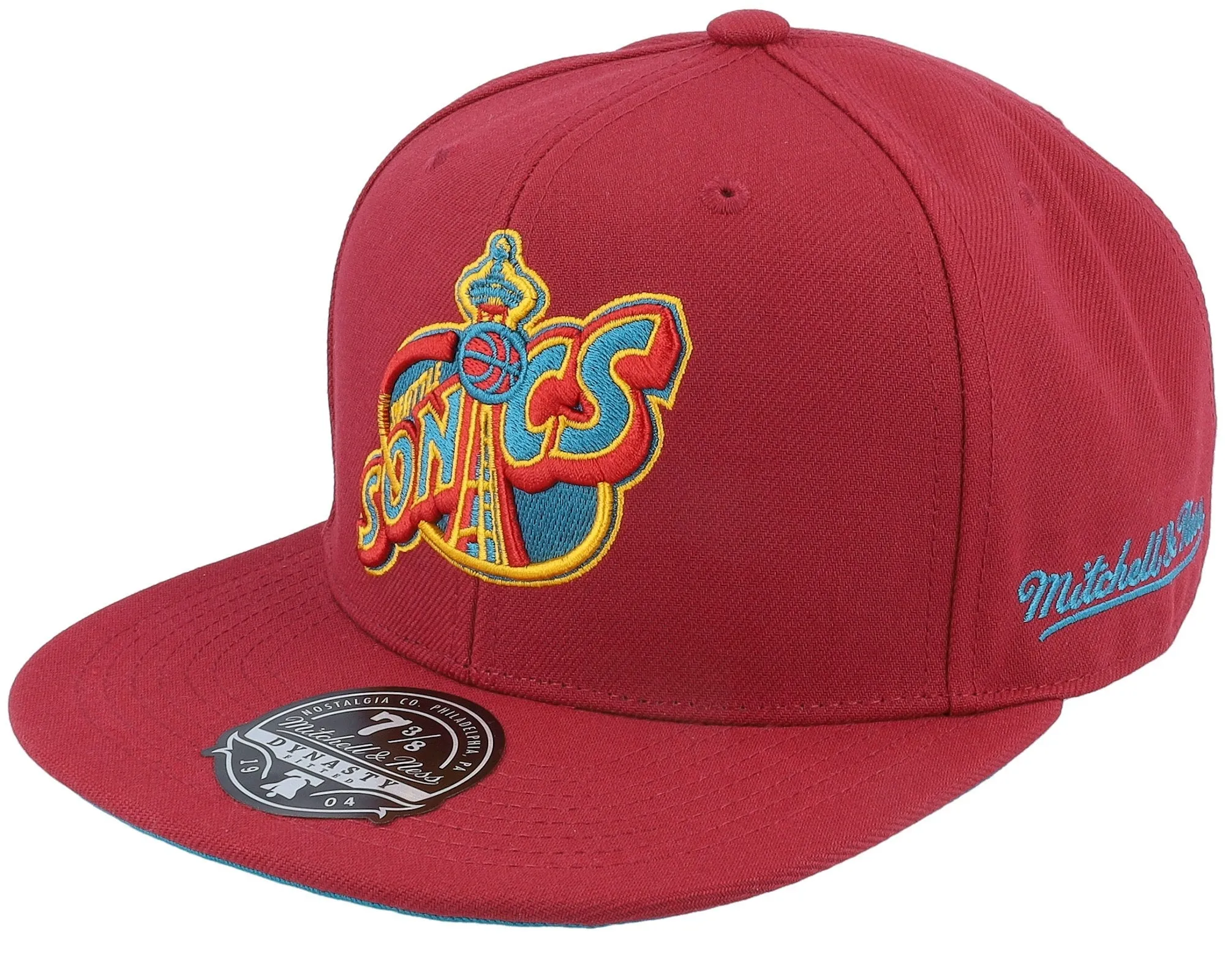 Mitchell & Ness Men's NBA Northern Lights Fitted Hwc Supersonics Fitted Caps sold by Zulily product image thumbnail 2