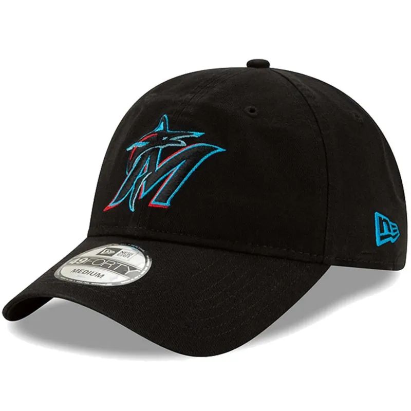 New Era Men's MLB Core Fit 49Forty Fitted - Miami Marlins 2019 Hats made by New Era
