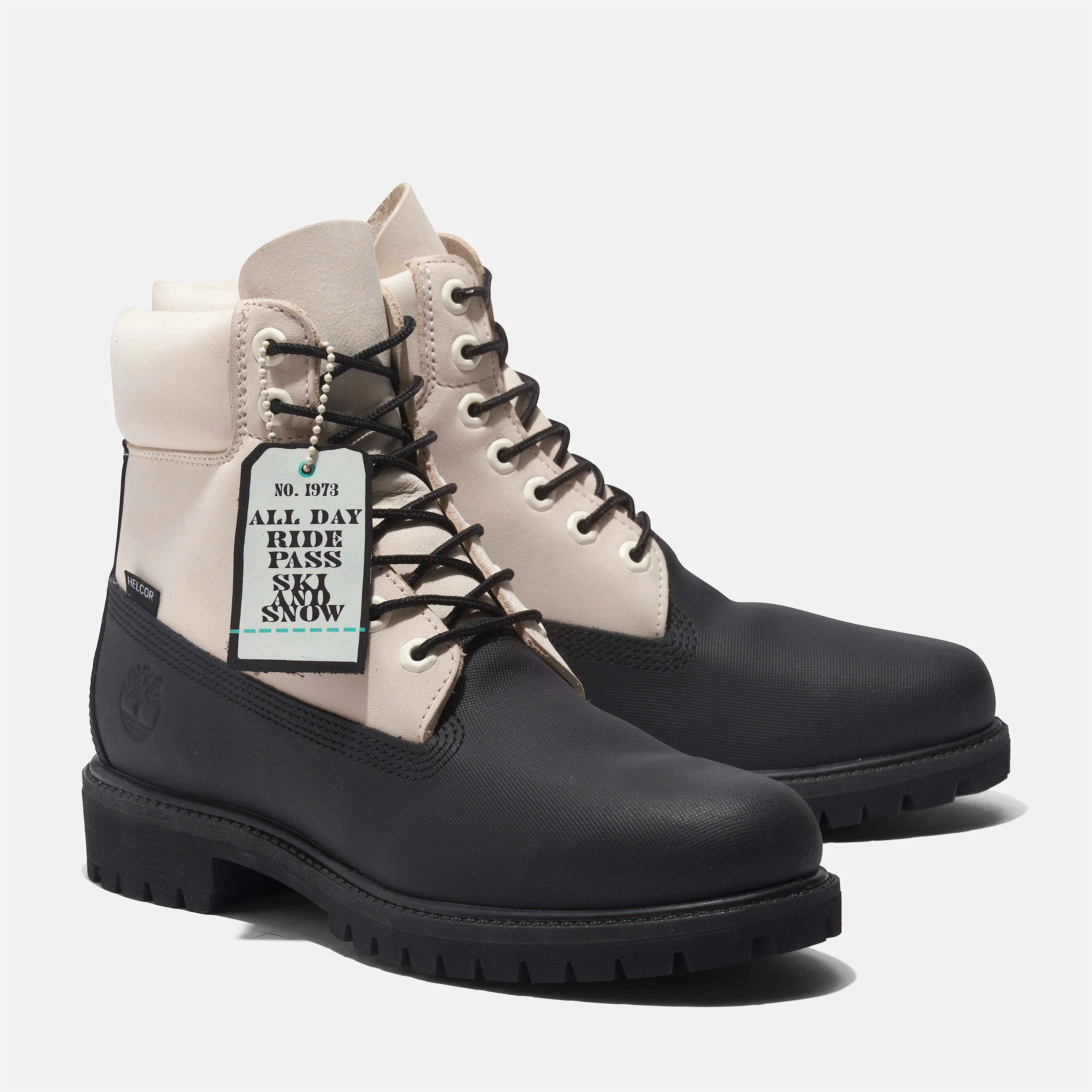 Timberland Men's 6 Inch Premium Boot 'White Black' Sneakers sold by Zulily product image thumbnail 3