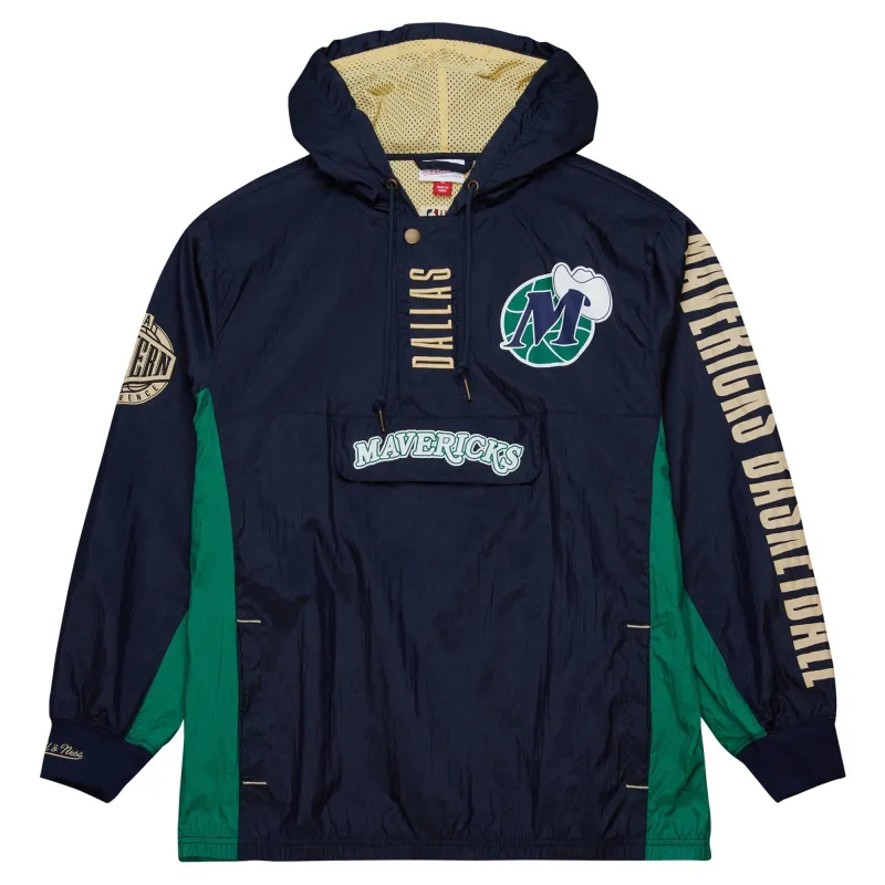 Mitchell & Ness Men's NBA Team Og 2.0 Anorak Windbreaker Vintage Logo Mavericks Windbreakers sold by Zulily