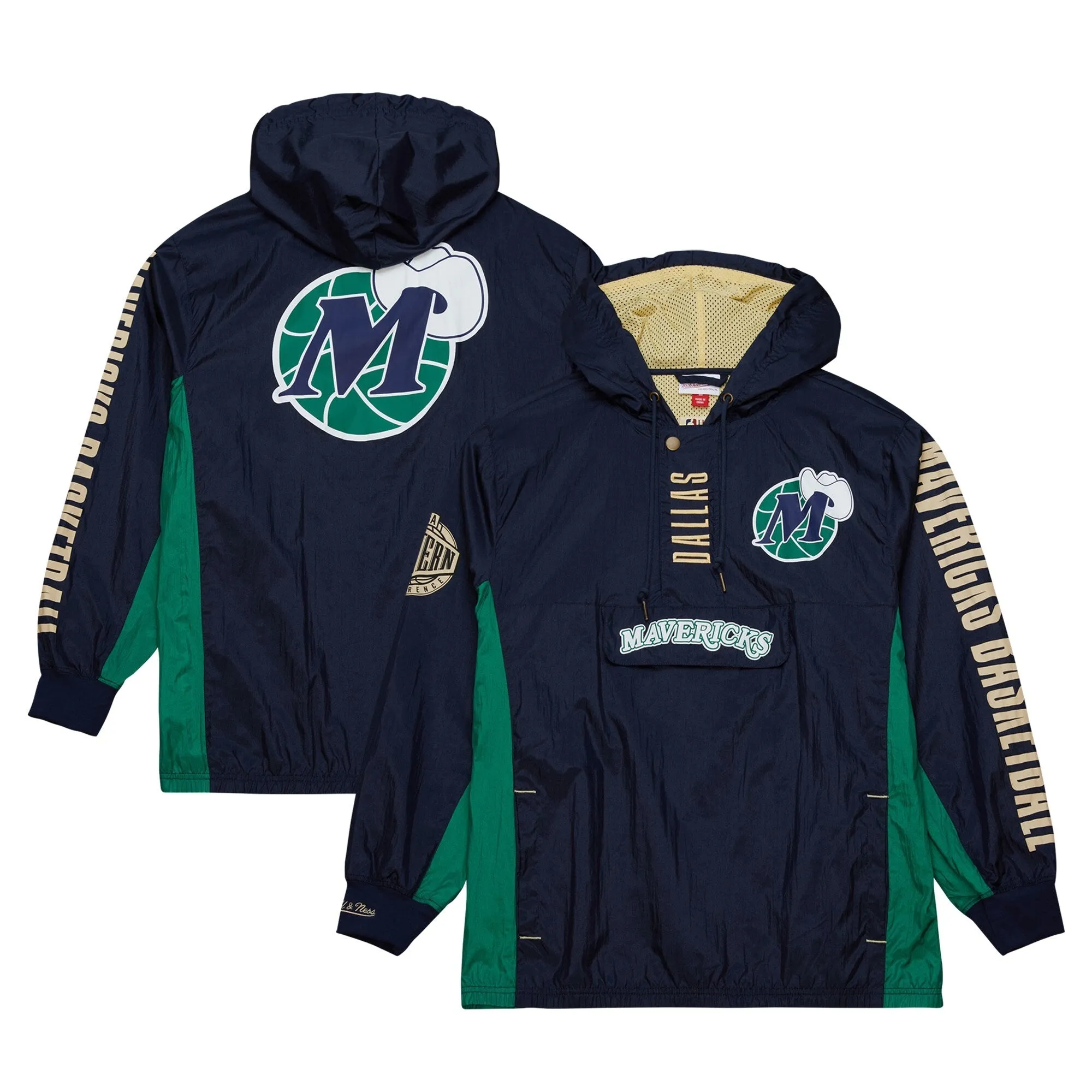 Mitchell & Ness Men's NBA Team Og 2.0 Anorak Windbreaker Vintage Logo Mavericks Windbreakers sold by Zulily product image thumbnail 2