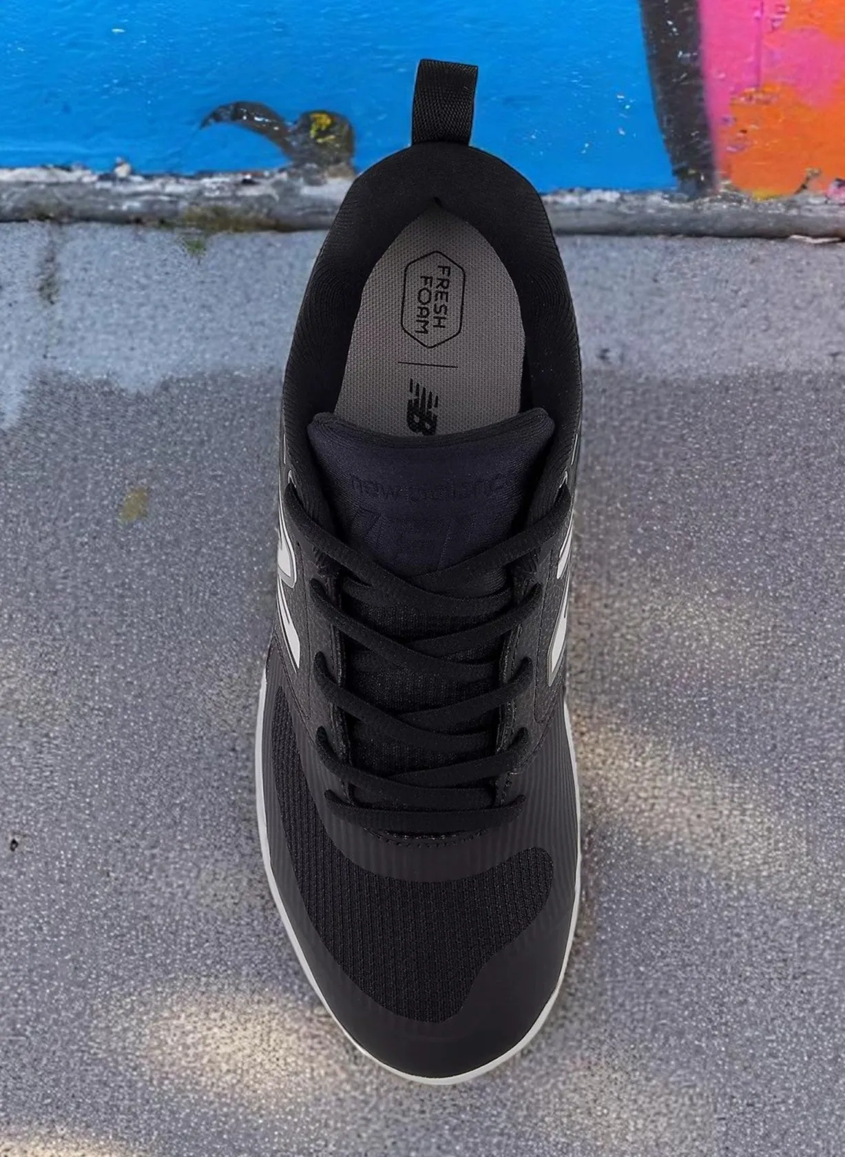 New Balance Women's Fresh Foam X Velo V3'Black White' Sneakers sold by Zulily product image thumbnail 4