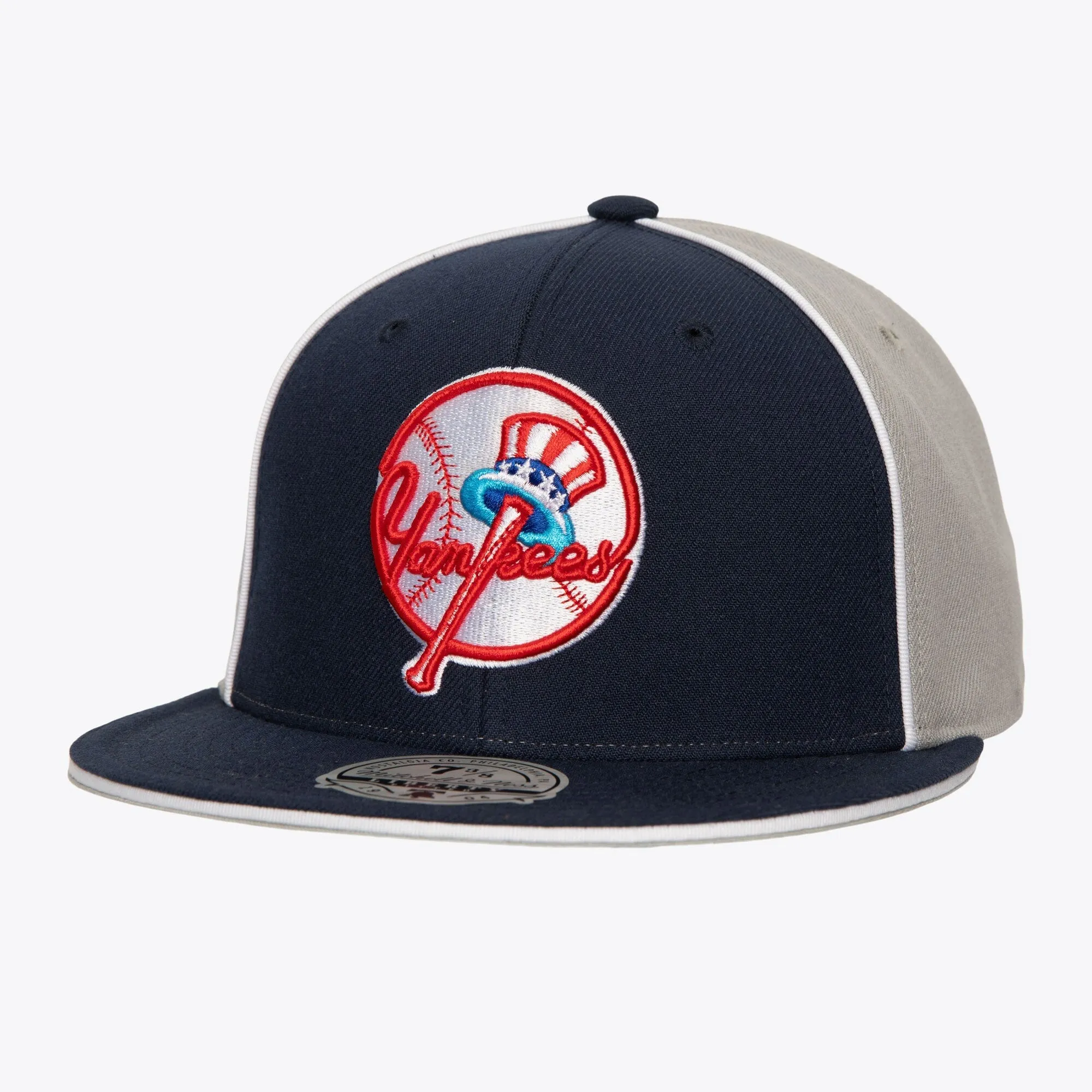 Mitchell & Ness Men's MLB Pipe Down Fitted Coop Yankees Fitted Caps sold by Zulily