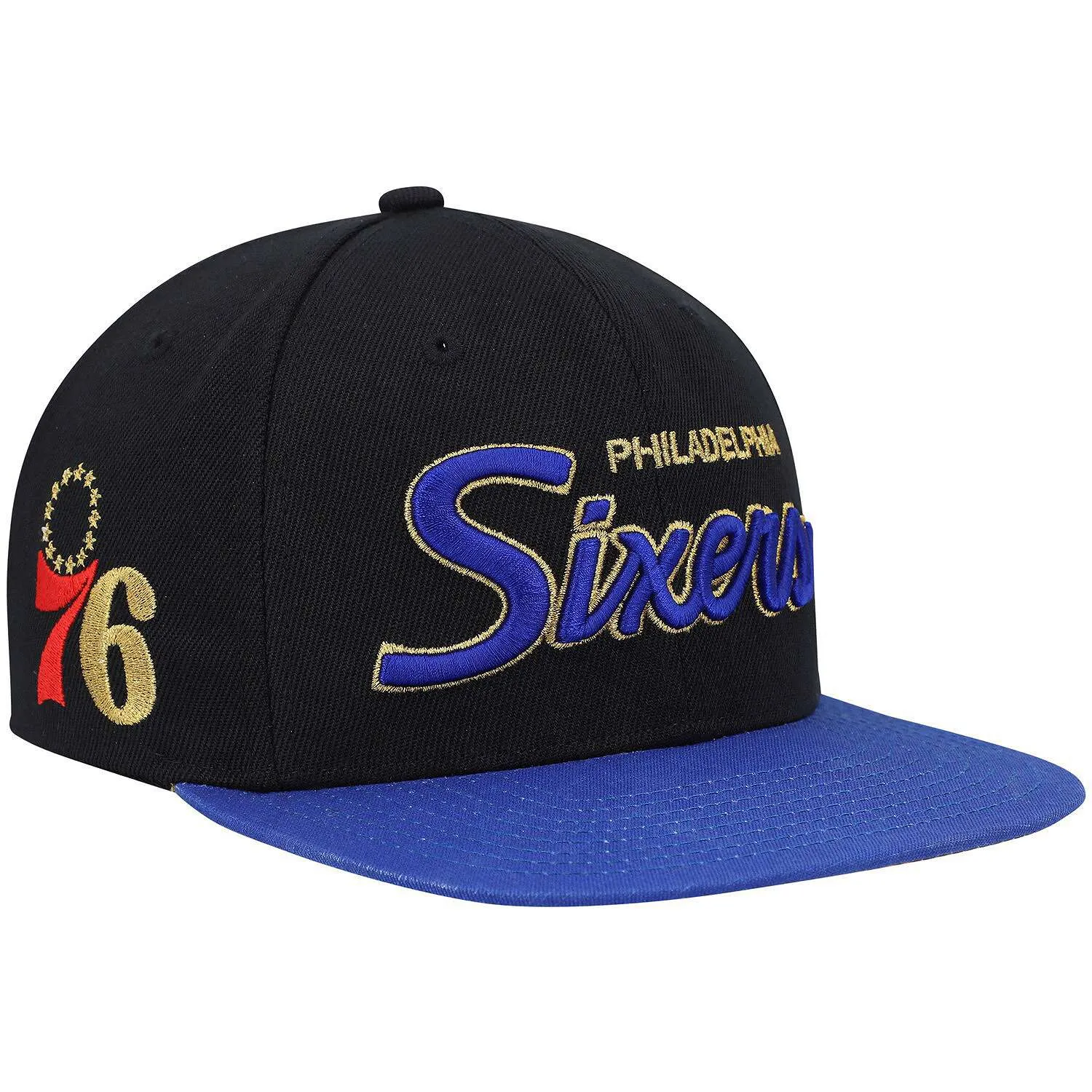 Mitchell & Ness Men's NBA 75Th Gold Snapback 76Ers Snapback Caps sold by Zulily product image thumbnail 3