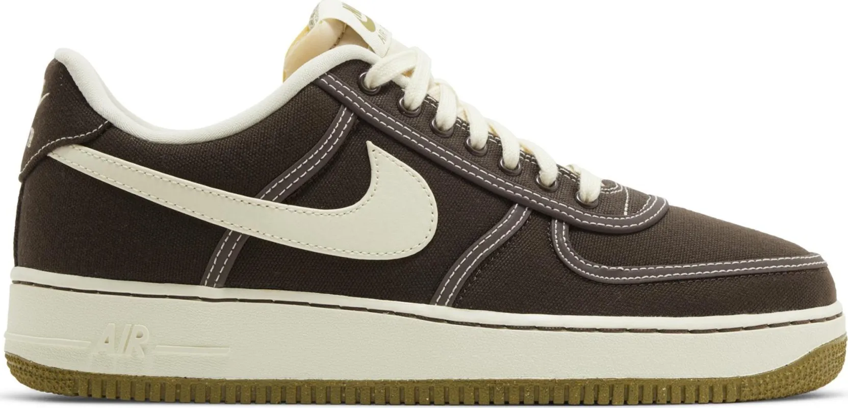Nike Men's Air Force 1 Low '07 Prm 'Canvas Baroque Brown' Sneakers made by Nike
