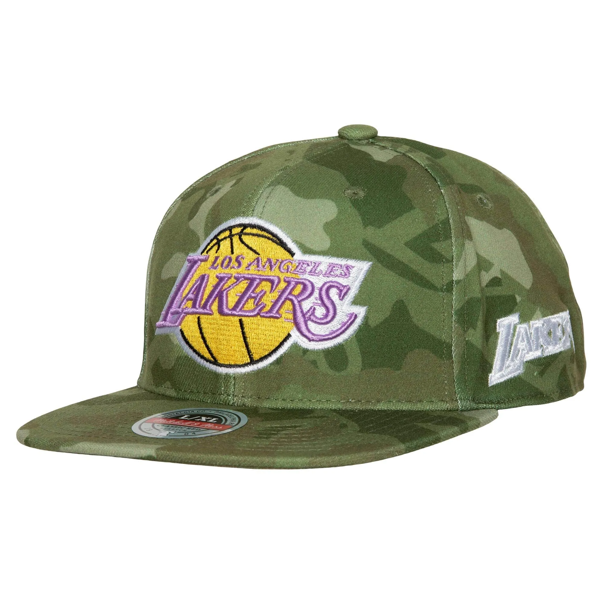 Mitchell & Ness Men's NBA Tonal Camo Stretch Fitted Hwc Lakers Fitted Caps sold by Zulily