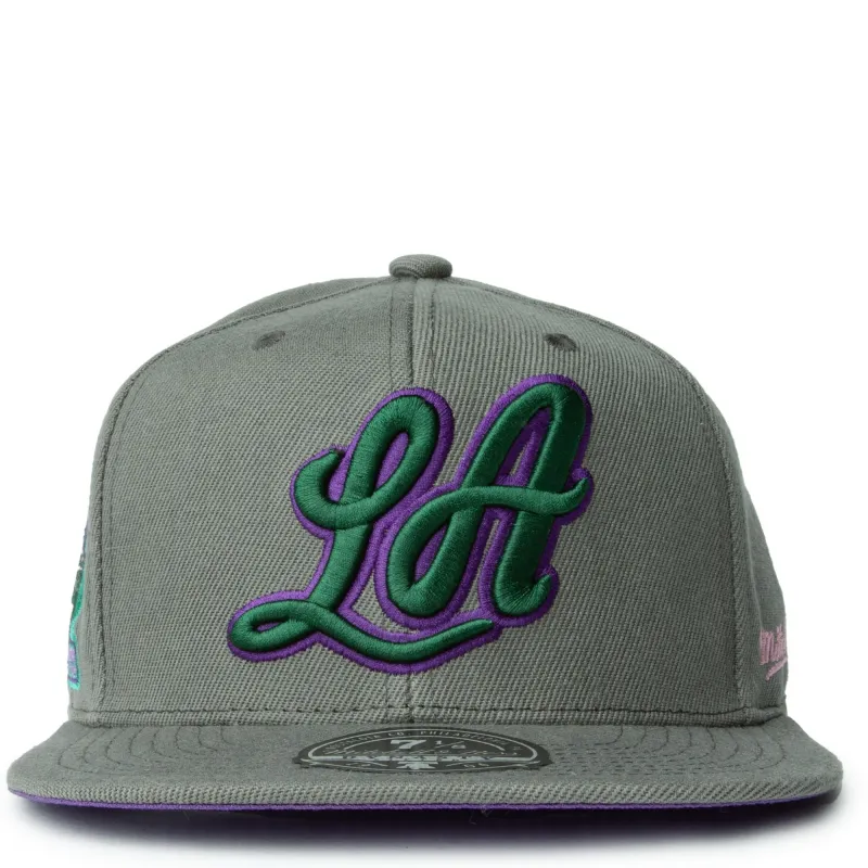Mitchell & Ness Men's NBA From Dusk Fitted Hwc Lakers Fitted Caps made by Mitchell & Ness