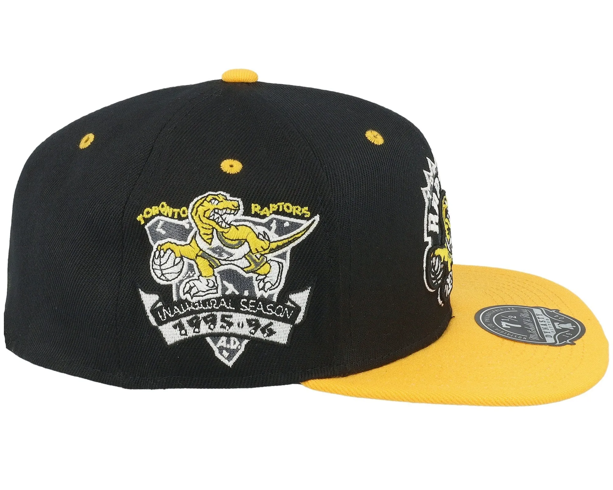 Mitchell & Ness Men's NBA Yellow Toe Fitted Hwc Raptors Fitted Caps sold by Zulily product image thumbnail 3
