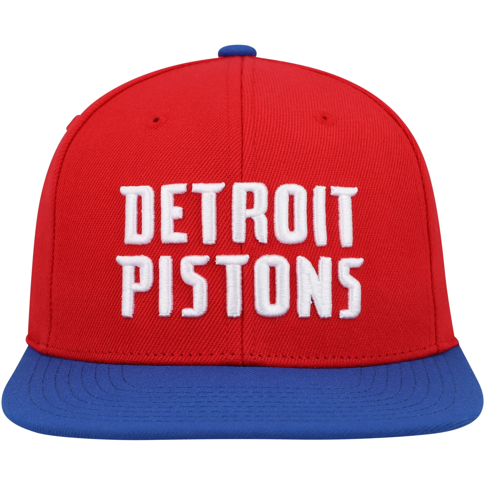Mitchell & Ness Men's NBA Core Basic Snapback Pistons Red-Royal sold by Zulily product image thumbnail 2