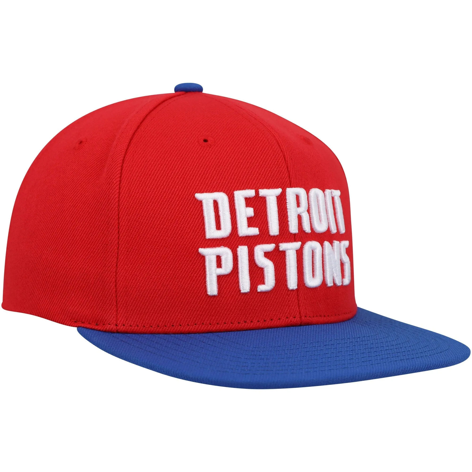 Mitchell & Ness Men's NBA Core Basic Snapback Pistons Red-Royal sold by Zulily product image thumbnail 3