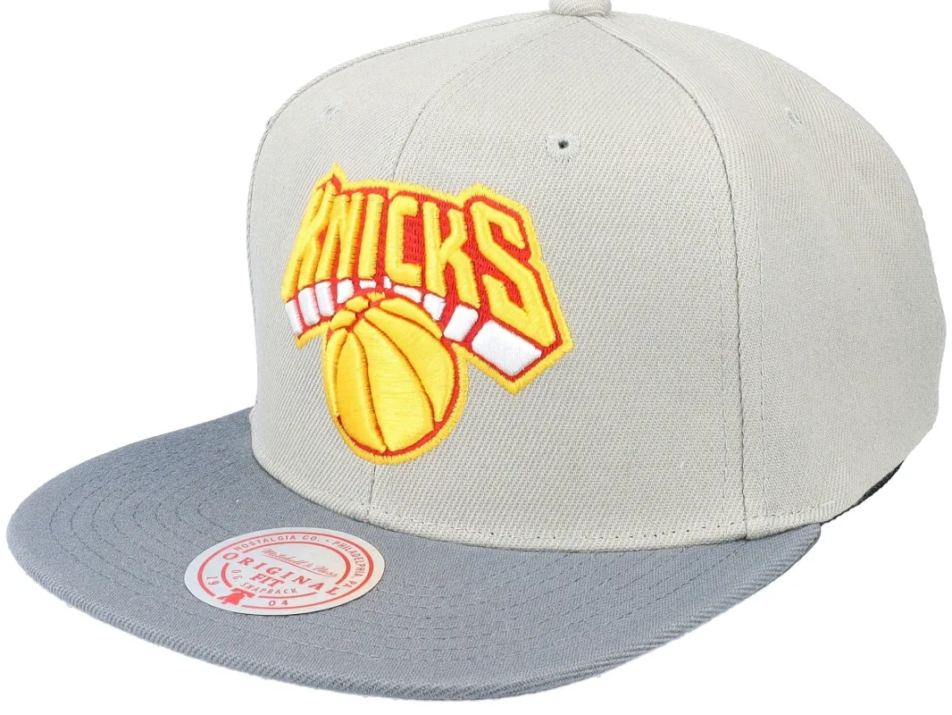 Mitchell & Ness Men's NBA Cool Gray 3 Snapback Knicks Snapback Caps sold by Zulily
