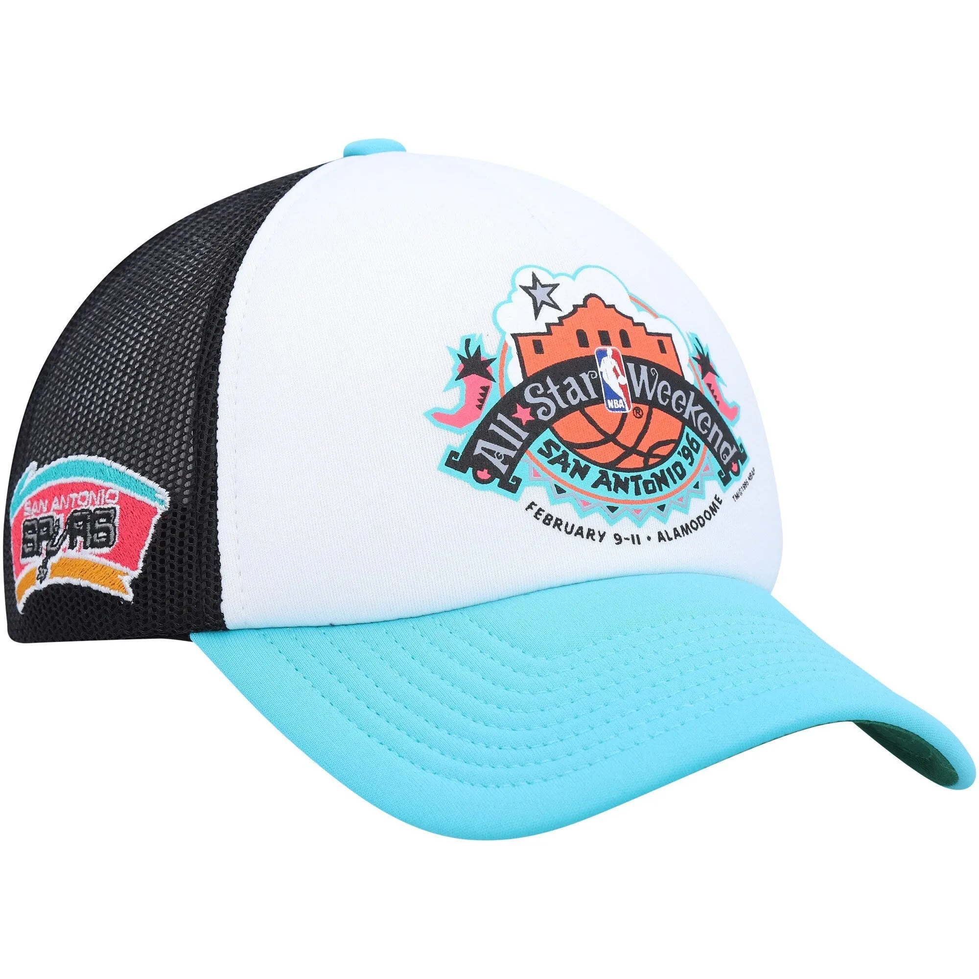 Mitchell & Ness Men's NBA Party Time Trucker Snapback Hwc Spurs Snapback Caps sold by Zulily product image thumbnail 3