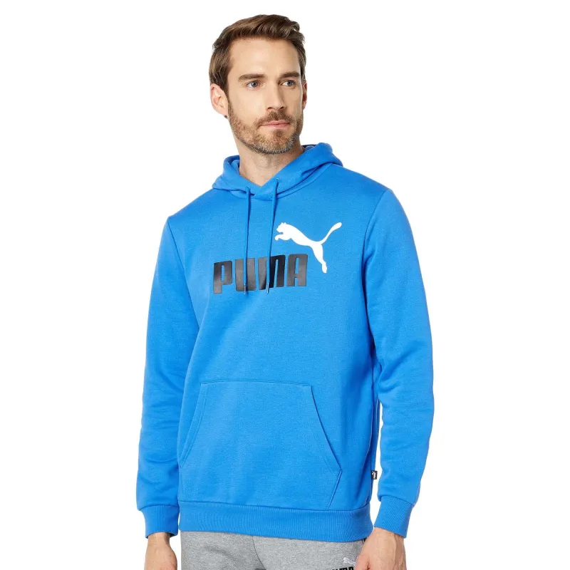Puma Men's Essential+ Big Logo Hoodie Fleece Sweaters made by Puma