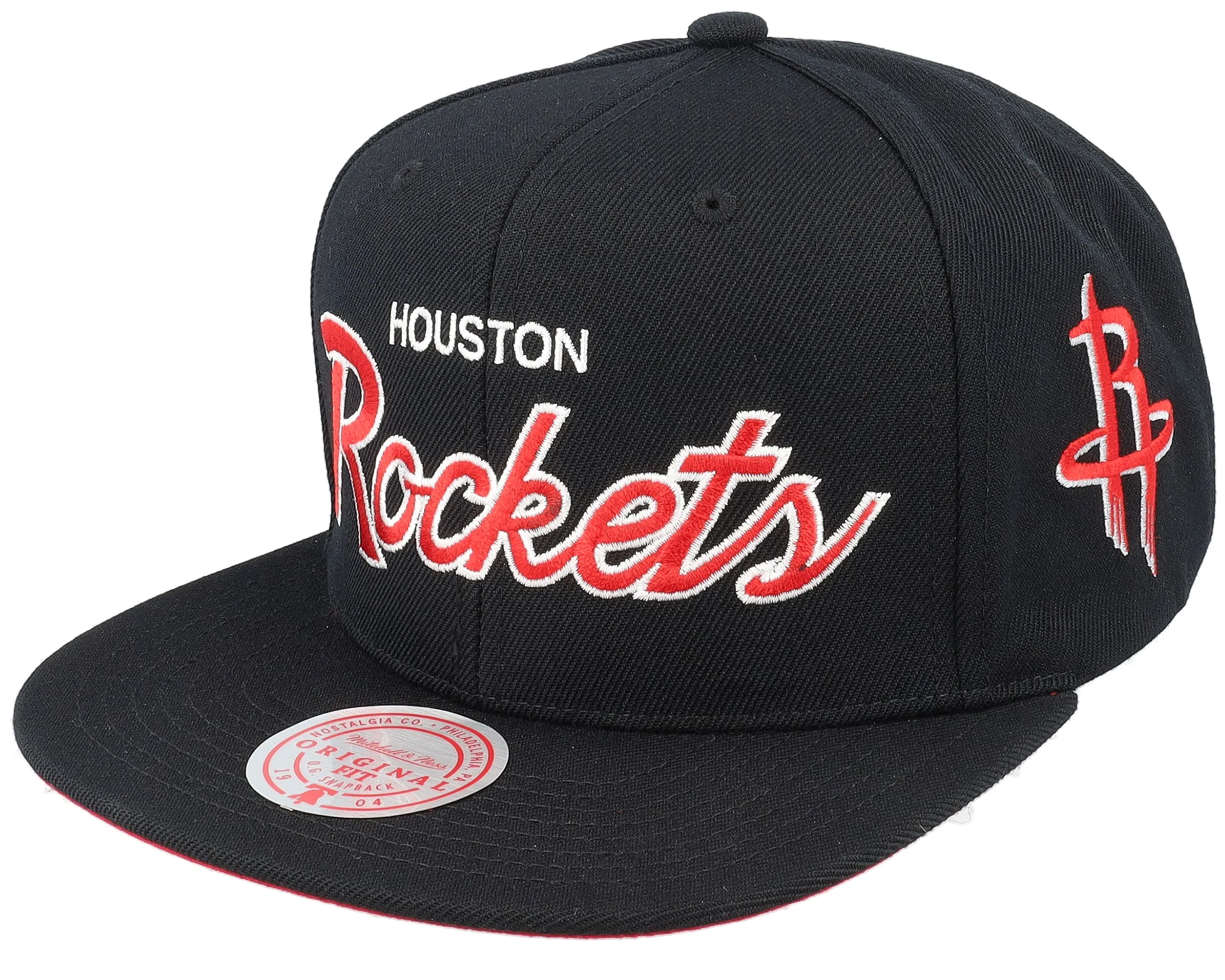 Mitchell & Ness Men's NBA Team Script 2.0 Snapback Rockets Snapback Caps sold by Zulily