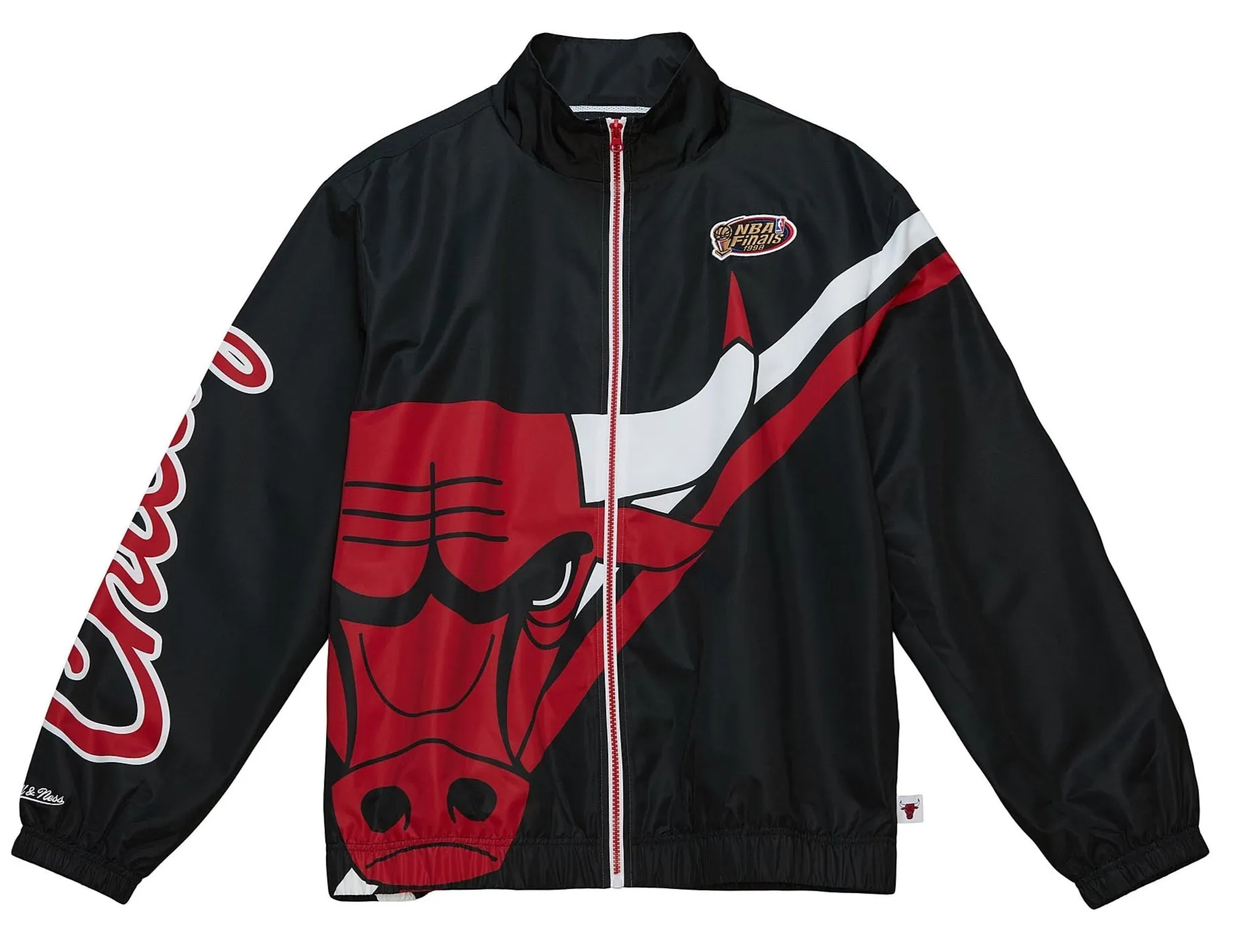 Mitchell & Ness Men's Exploded Logo Warm Up Jacket Bulls Jackets sold by Zulily product image thumbnail 2