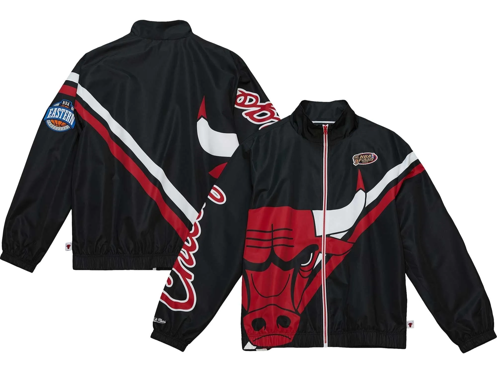 Mitchell & Ness Men's Exploded Logo Warm Up Jacket Bulls Jackets sold by Zulily