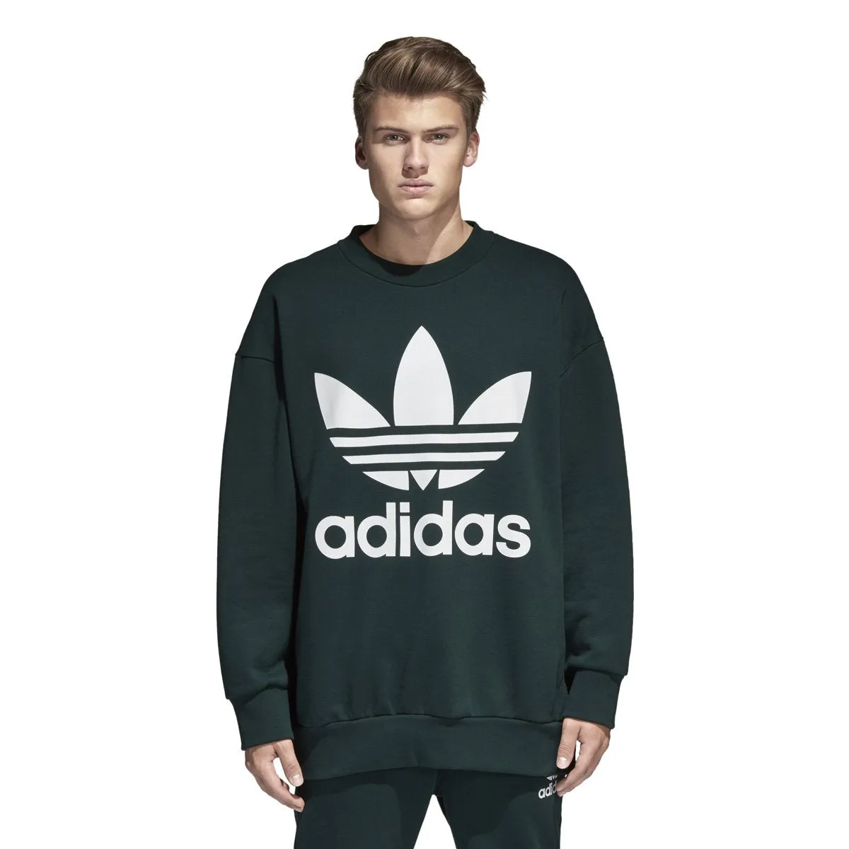 adidas Men's Adicolor Trefoil Crewneck sold by Zulily product image thumbnail 3