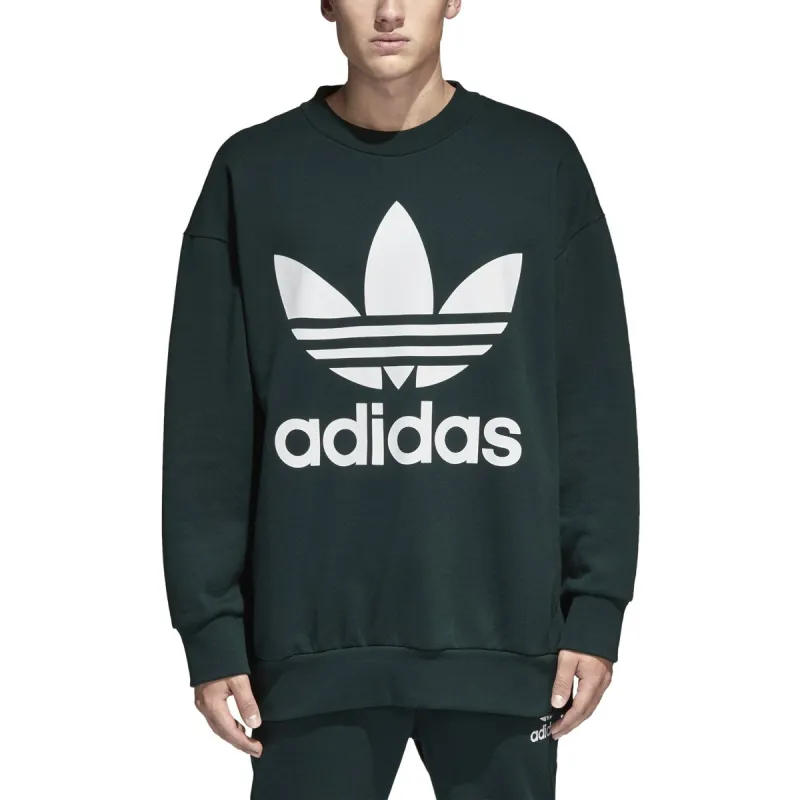 adidas Men's Adicolor Trefoil Crewneck sold by Zulily