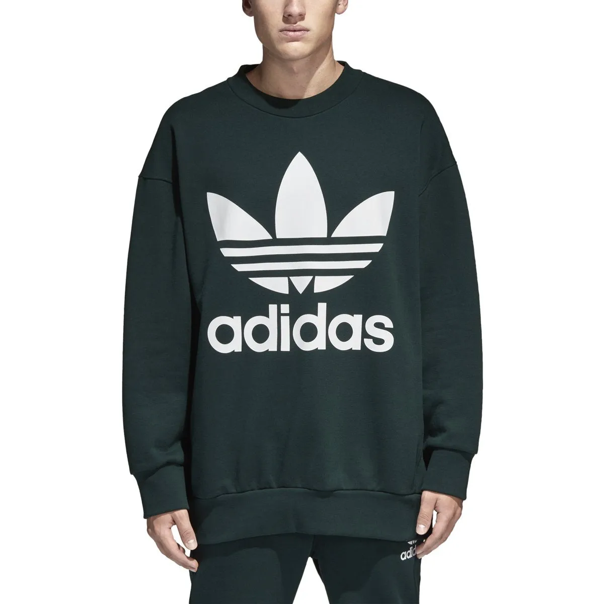 adidas Men's Adicolor Trefoil Crewneck sold by Zulily