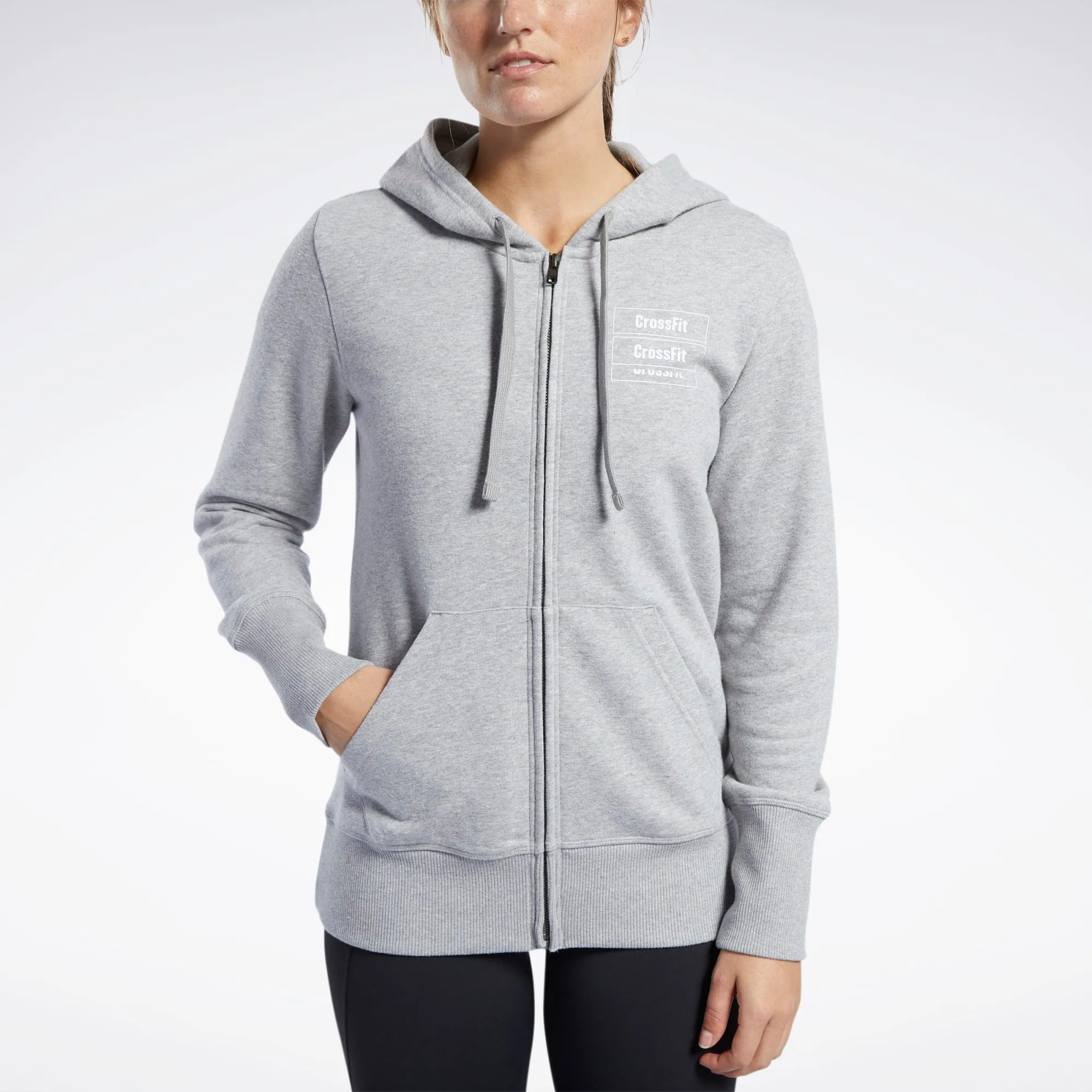 Reebok Women's Crossfit Full Zip Hoodie sold by Zulily product image thumbnail 3
