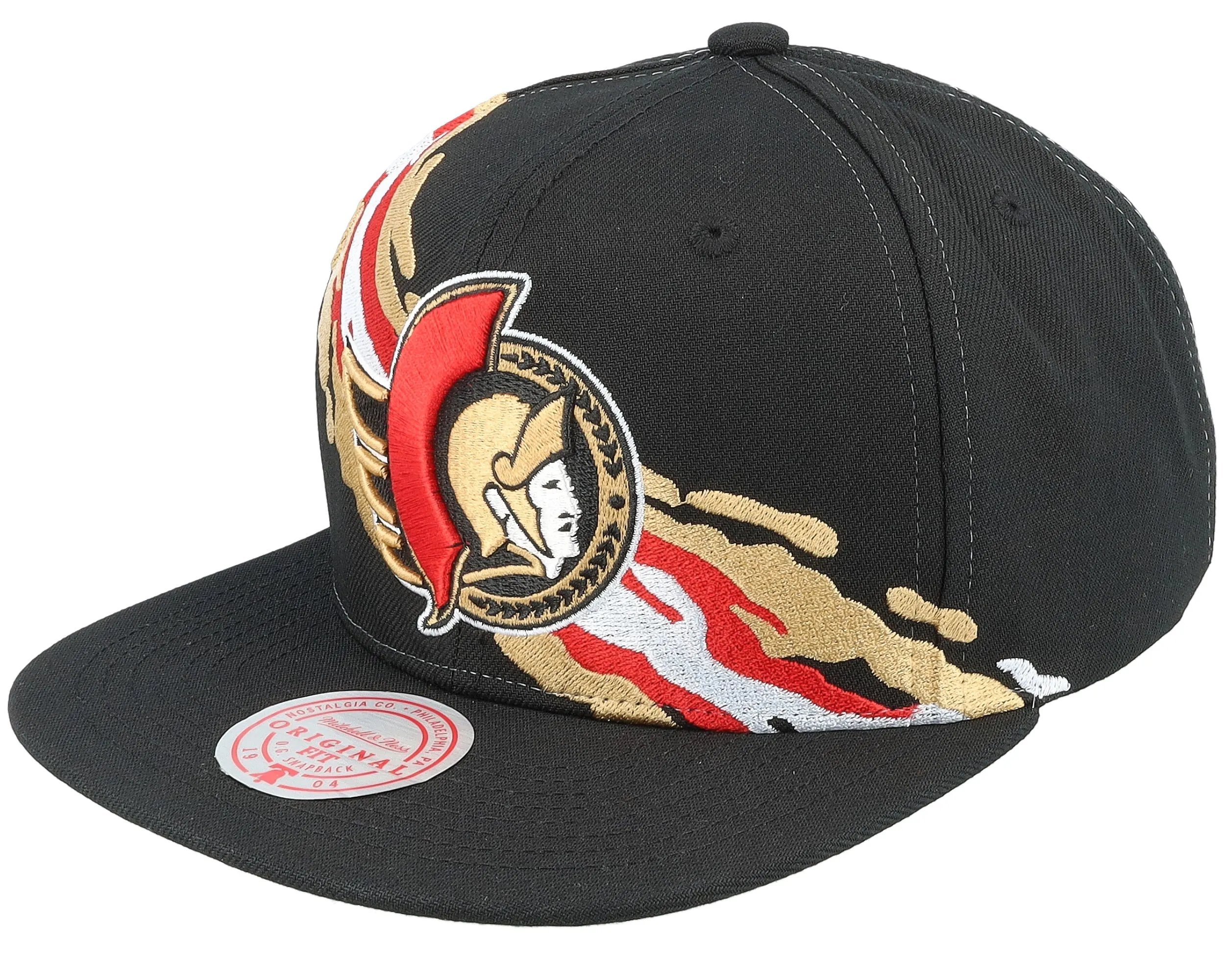 Mitchell & Ness Men's NHL Vintage Paintbrush Snapback Senators Snapback Caps sold by Zulily