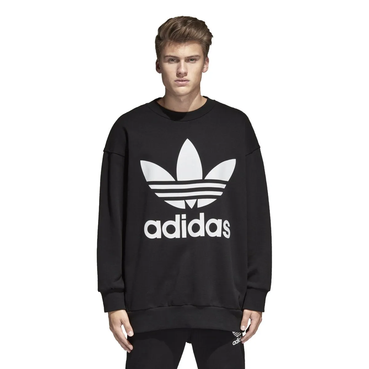 adidas Men's Adicolor Trefoil Crewneck sold by Zulily product image thumbnail 3