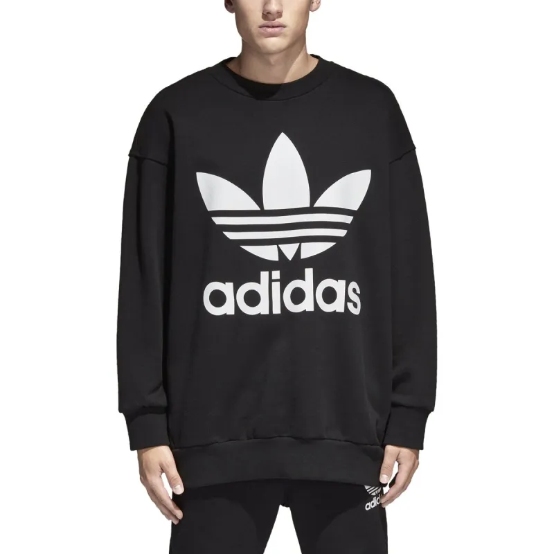 adidas Men's Adicolor Trefoil Crewneck sold by Zulily